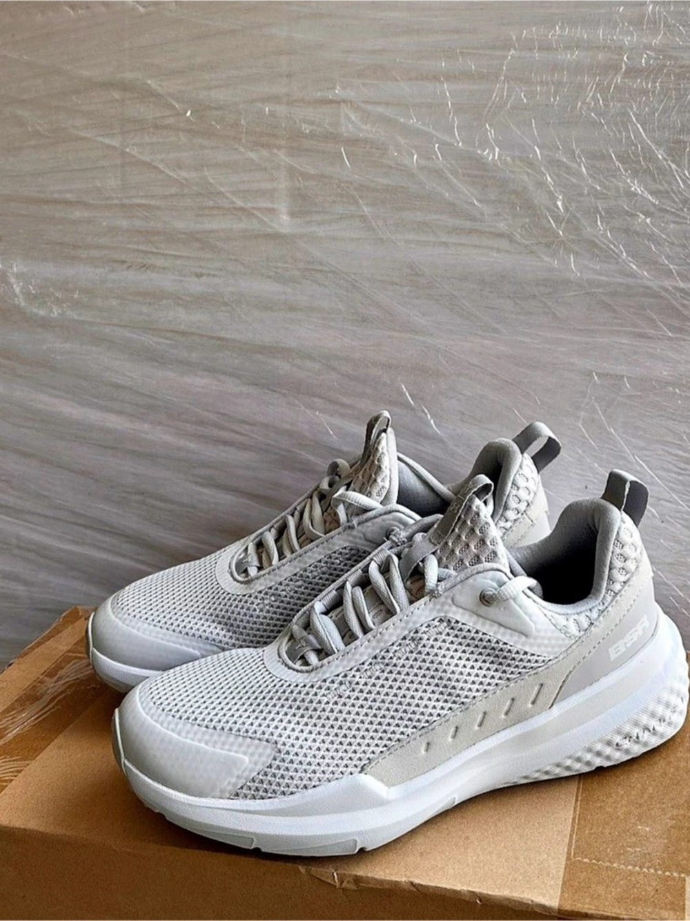 Under Armour mens project Rock BSR 5 Training Athletic Sneakers White Gray US 7.